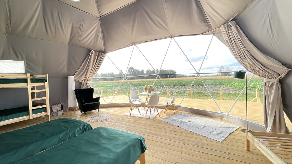 Kopuła Premium 6m – z prywatną łazienką – zdjęcie 4